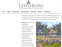 Tablet Screenshot of lewisburgneighborhoods.org